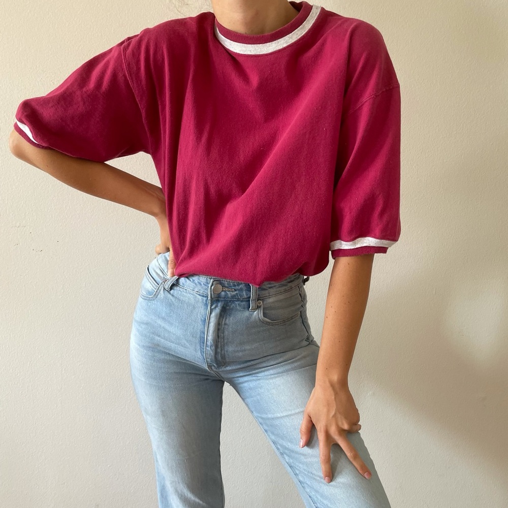 Vintage Red Ringer Tee